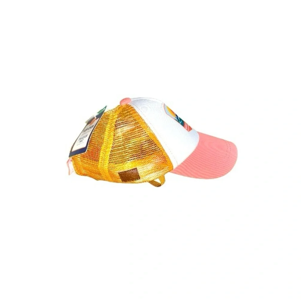 Top Paw National Park Pup Graphic Print Pink Trucker Dog Pet Hat Size L/XL NWT